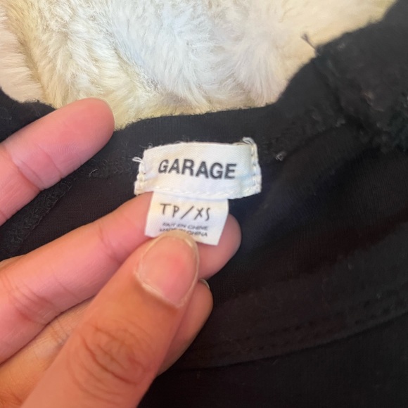 Garage black bodycon mini t-shirt dress with mesh sleeves - Picture 3 of 3